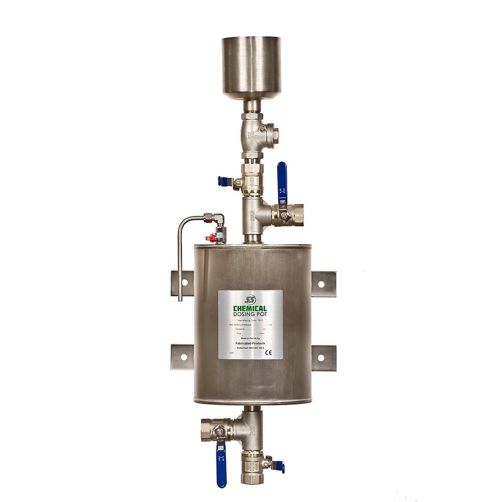 Fabricated Products 3.5 Litres SS Chemical Dosing Pot Stainless Steel ...
