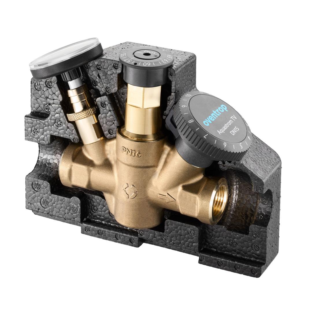 Shell Dn 3638 Oventrop Aquastorm TB Thermostatic Balancing Valve DN 15 with Shell ...